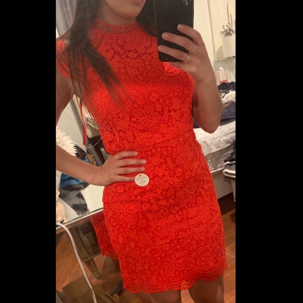 Beautiful red lace dress